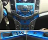 Dla Chevrolet Cruze 2009-2014 Wnętrze centralnego panelu sterowania uchwyt drzwi 3D / 5D naklejki z włókna węglowego Naklejki Car Styling Accessorie