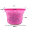 1000ML Reusable Food Silicone Bag Leakproof Containers Food Storage Bags 1L Freezer Date Snack Bags OOA8107