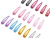 100 pz/lotto Snap Clip di Capelli Glitter Forcine per Bambini Bambini Clip di Capelli Spilli per Neonate Accessori per Capelli Carino Barrettes di Metallo 5 cm