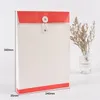 A4 Document Bodem Kraft Paper Folder Pouch Bag Bestand Organisator Houder Envelop Office School Levert Thread Gesp Kleur Afdrukken