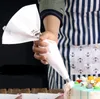 New pastry bags cookie icing piping bag baking tool re-useable cotton cloth fondant cake decorating pastry tips tools SN1460