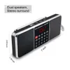 Digital Portable Radio Am FM Bluetooth -högtalare Stereo Mp3 Player TFSD -kort USB -enhet Händer Ring LED Displayskärm L 288AMBT3692755