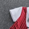2020 sommer Kinder Baby Jungen Baumwolle Kleidung Säuglings Outfits Kid Gentleman Bowknot Krawatte T-shirt 2pcsSet Kleinkind Mode Kleidung5079693