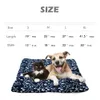 Dog Bed Mat Pet Almofada cobertor quente da cópia da pata do filhote de cachorro gato velo Camas para Pequeno Grande Cães Gatos Pad Chihuahua Cama Perro