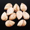 WOJIAER Perline di pietre preziose naturali Teardrop Cabochon CAB Nessun foro di perforazione 18x25x7mm Perline allentate Creazione di gioielli Accessori BU811311t