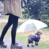 Transparent PE Pet Paraply Små hundvalp Paraply Rain Gear med hundledare Håller Pet Travel Outdoors Supplies WX9-1314