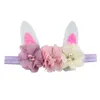 Paashaas Sequin Bow Block Floral Hoofdband Leuke Baby Jongens Meisjes Haarbanden Kids Haarband Haaraccessoires