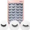 16 par multipack faux 3d mink ögonfransar handgjorda wispy fluffiga långa falska fransar naturliga sminkverktyg ögon lash9403725