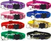 Pet Collar Pet Cat Head Safety Buckle Small Dog Patch Sequins Bell Collar GB937