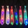 Romanzo Lampeggiante Accendi Bowknot Cravatta Cravatta LED Mens Party Lights Paillettes Bowtie Wedding Glow Puntelli Regali di Natale Articoli per feste