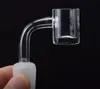 4mm Flat Top Quartz Banger Nail 10mm 14mm 18mm Man Vrouw 45 90 Quartz Bangers nagels Voor Glas Water Bongs Olie Dab Rigs
