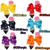 Kids bow hair clip 6 colors Back To School Girl Handmade Thread hair accessories Color Stitching Pencil Floral Headdress JY6217928451