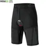 Wosawe Mäns Cykling Shorts Utomhus Sport Lös-Fit 3D Padded Bike Cykel Downhill MTB Shorts Motocross Ridning