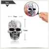 Retro Stud Glossy Diamond Skull Earrings Personality Designer Earrings for Men and Women Halloween Jewelry Luxury Jewelry Women Earrings