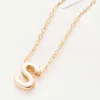 New Fashion Women's Metal Pendant Alloy Diy Letter Name Orial Link Charm Charm Necklace N125