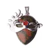 Naturalna maska ​​kryształowa wisiorek (srebrny) ametyst kwarcowy kamień fox taniec maski czakra do leczenia