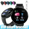 D18 Smart Watch Inteligente Pressão Arterial Redonda SmartWatch À Prova D 'Água Fitness Tracker Mensagem Lembrete para Andriod Telefone com caixa de varejo