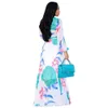 Floral Print Long Maxi Dress Women Summer 2019 Boho Beach Dress Long Sleeve Evening Party Dress Tunic Vestidos Plus Size XXL