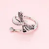 CZ Diamond Dreamy Dragonfly Ring Original Box för 925 Sterling Silver Ring Set Luxury Designer Jewelry Women Rings214S8298978
