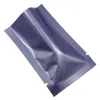 6x9cm Glossy Purple Mylar Foil Vacuum Dry Food Packaging Pouch Heat Seal Open Top Aluminum Foil Vacuum Storage Packaging Bags for Snack Nuts