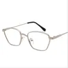 도매 패션 선글라스 바다 조각 금속 프레임 풀 프레임 선글라스 넓고 좁은 안경 남여
