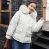 2018 veste d'hiver femmes épais vêtements de neige manteau dame vêtements femmes vestes Parkas fausse fourrure col Parka vers le bas veste en coton