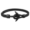 Mode Heren en Womens Handgemaakte Zilveren Anchor Link Armband Kleurrijke Geweven Paracord Armbanden te koop