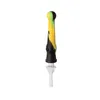 Silicone NC met Titanium Tip / Quartz Tip Food Grade Siliconen NC Draagbare DAB-tool voor Roken Rigs Glas Water Bongs Pipes