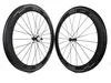 700C 60mm Diepte Weg Carbon Wielen 25mm Width Road Bike Clincher / Buisvormige Carbon WheelSet U-vorm RIM UD Matte Finish U Vorm RIM