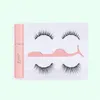 EPACKET LUXURY 5 MAGNET 6D Ögonfransar Designer Eyelash Magnetic Flytande Eyeliner Falska Ögonfransar Tweezer Set Vattentät Långvarig presentförpackning