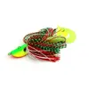 HENGJIA Multi-colors 40G Lead Octopus Head Jigs Fishing Lure Baits Rubber Skirts and Soft Lure Tail with 3D Simulation Eyes