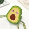 Kinderen avocado aardbei ananas cartoon tassen baby meisjes mini prinses tas childrens Één schoudertas meisjes munten Slicone Crossbody tas