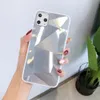 Rhombus Diamond Mirror Phone Case for iPhone 11 Pro Max Laser Back Cover For Iphone XS XR 8 7 6S Plus