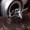 Mode Calssic Mens Kvinnor Tibetansk Silver Punk Ring Retro Devil Eye Rostfritt stål Ring Mode Smycken Gåvor Storlek 811