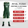China Custom New Style Design billige Sublimation Basketball Trikots Uniformen Sportkleidung SetsTeam Logo9429852