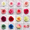 Hög kvalitet! 50st 9cm Konstgjorda blommor Rose Silk Blommor Konstgjorda blommor Heminredning Bröllop Favoriter DIY Dekoration