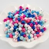 200 pièces/lot multi couleurs vis en bois naturel perles rondes en vrac perles de bois bijoux accessoires pour collier Bracelet enfants bricolage faisant