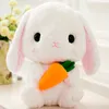 Dorimytrader Kawaii Lop Rabbit Doll Plush Toy Big White Bunny Doll Pillow Girl Birthday Present Wedding Deco 65CM 26 -tum DY505378074951