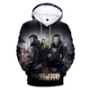 Fashion-Hot Game Escape från Tarkov Hoodies Mäns Långärmad 3D Hoodie Sweatshirts Höst Vinter Confortable Pullovers 3D Print Hooded