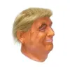 Дональд Трамп Латексная маска Миллиар Американский президент США Политик Хэллоуин причудливый партия полная головка маска костюм платье GD27