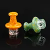 Narguilés Coloré Carb Cap Bubble Spinning pour 25mm quartz banger Dab plate-forme huile Rigs Bong Accessoires pour fumer