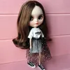 Free shipping Blythe small Ragdoll clothing accesories manual Doll clothes Girls' favorite doll accessories Long letter T+ lace dress