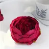 I più nuovi fiori artificiali da 10 cm per le decorazioni di nozze Teste di fiori di peonia di seta Decorazione del partito Fiore da parete Sfondo di nozze Peonia bianca