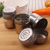 Нержавеющая сталь Salt Shaker Jar Сахар Перец зубочистка хранения бутылки барбекю Пикник Приправа для хранения баночки Herb специй Инструменты