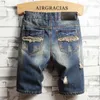 Мужские рваные короткие джинсы брендовая одежда хлопковые шорты-бермуды дышащие джинсовые шорты мужские новые модные размеры 28-40310K