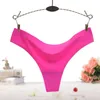 Women Clothes Thong Ice Silk Summer Sexy Seamless Panty Low Rise G-string Ultra Thin Lady Underwear Lingeries Panties Dropship