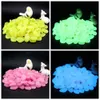 50pcs glow in the dark stones luminous pebbles Rocks Stone for Garden Plants ormantants通路水族館水槽パーティーの装飾