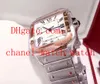 Nuevo reloj de acero y oro rosa de 18 quilates con esfera plateada y movimiento de maquinaria automática para hombre W200728G Relojes de pulsera para hombre Box305R original