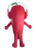 Factory 2019 Direkt en röd chili -maskotdräkt med en hörlurs vuxen att bära försäljning för fest n dult