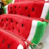 Plush Red Watermelon Coin Bags Fruit Wallet Big Volume Watermelon School Kids Pen Pencil Bag Case Popular Coin Purses Gift